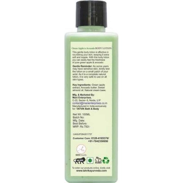 Tatvik Body Lotion Green Apple & Avocado (100ml) - Image 2