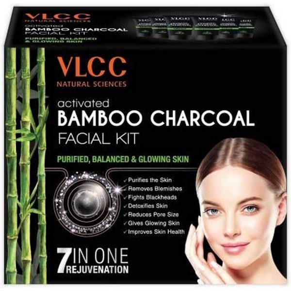 VLCC Activated Bamboo Charcoal Facial Kit (60gm)