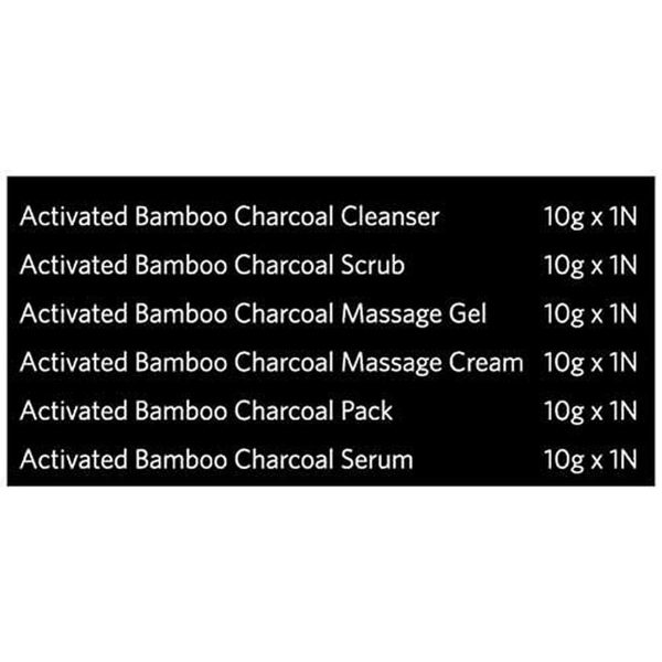VLCC Activated Bamboo Charcoal Facial Kit (60gm) - Image 3