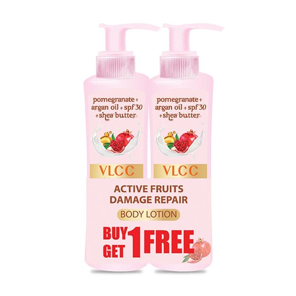 VLCC Active Fruits Damage Repair Body Lotion 400ml (Buy 1 Get 1 Free)