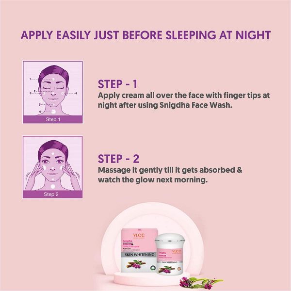 VLCC Snigdha Skin Whitening (Night Cream) 50g - Image 4