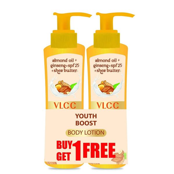 VLCC Youth Boost Body Lotion SPF 25 PA+++ 400 ml (Buy 1 Get 1 Free)