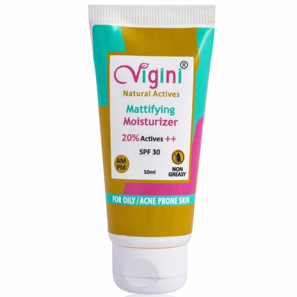 Vigini 20% Actives Anti Acne Mattifying Moisturizer Cream (50 ml)
