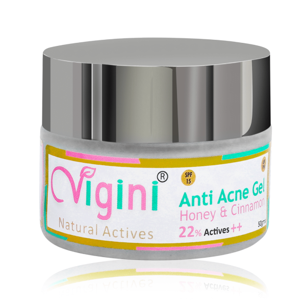 Vigini 22% Actives Anti-Acne Day Night Spot Face Gel (50 grams)