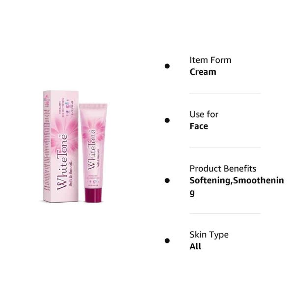 White Tone Soft & Smooth Face Cream (25g) - Image 2