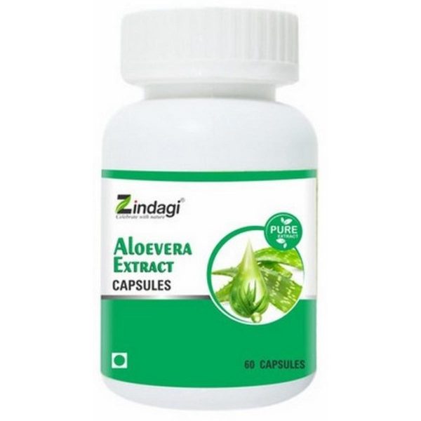 Zindagi Aloevera Extract Capsules (60 Capsules)